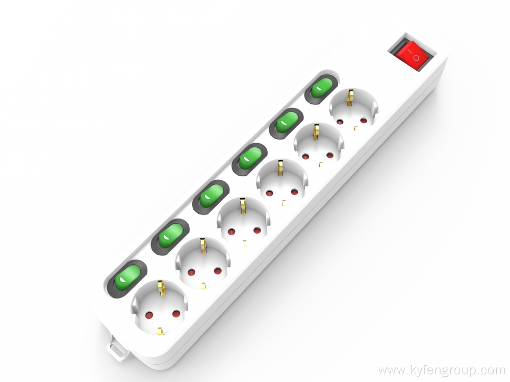 6-Germany power strip overload protection