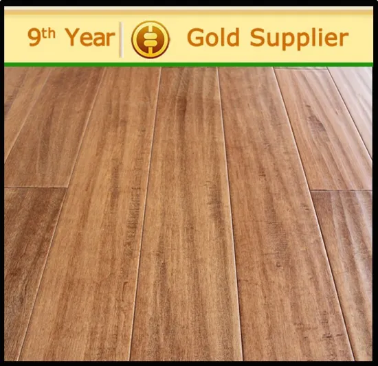 Engineered Maple hardwood flooring handscraped/flat surface hot sale