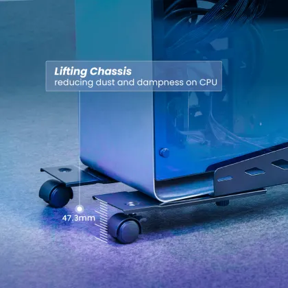 CPB-24 Heavy Duty Mobile CPU Stand for Gaming Computers