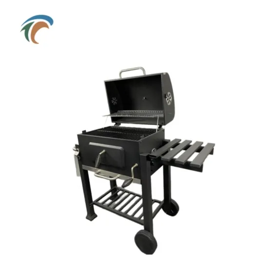Restaurant Bbq Grill Trolley Outdoor Grill Smoker Charcoal Barrel Bbq