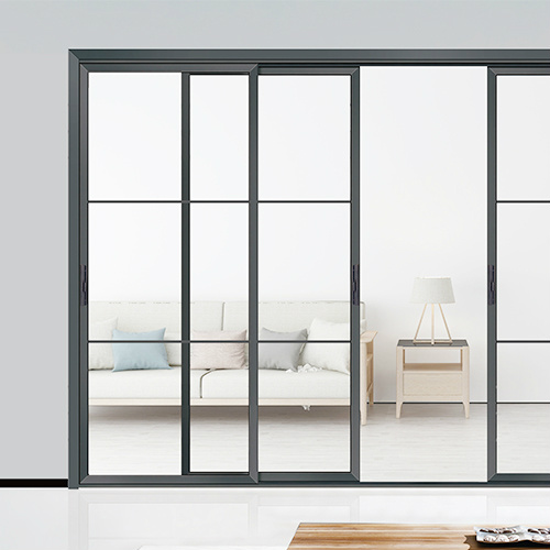 Golden Flower Aluminium Sliding Door-3