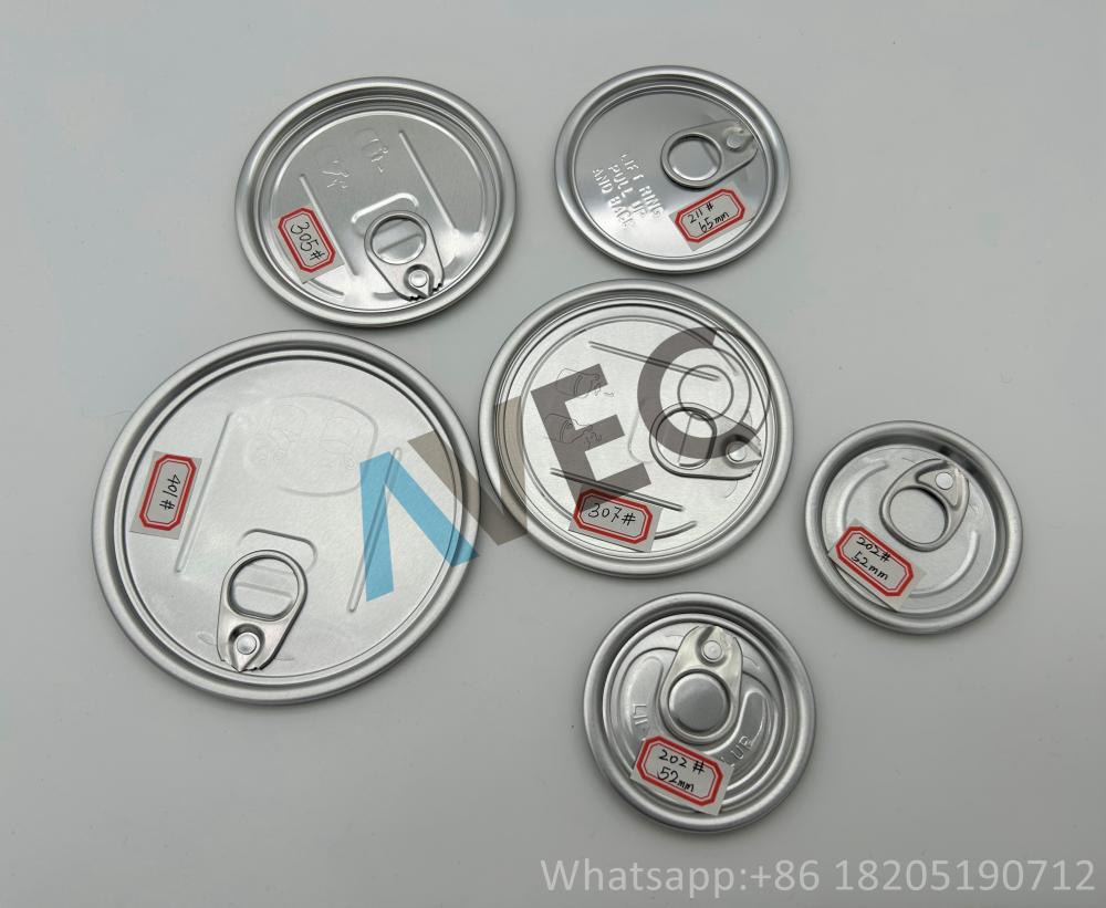 Aluminum easy open ends various types for food