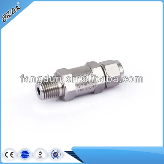 2014 Hot Selling Check Valve Tube X Male Thread
