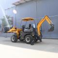 Construction works backhoe skid steer wheel loader