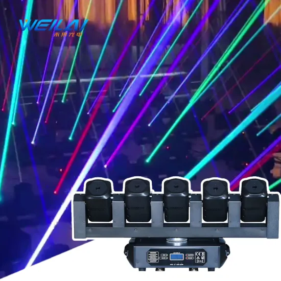 5X500MW Full-Color RGB Stage Light with Infinite Moving Head and Laser Effects