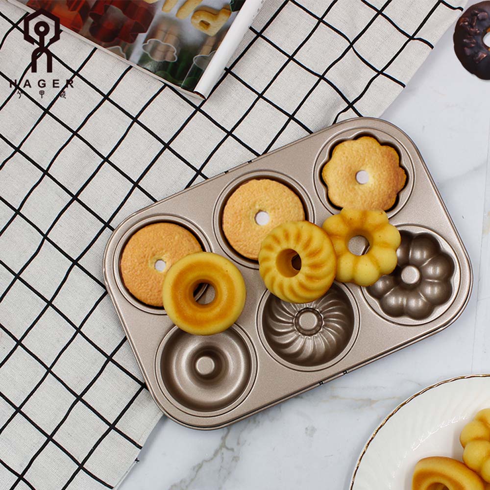 6-cavity doughnut pan-champagne gold (4) 6-cavity doughnut pan-champagne gold (4)