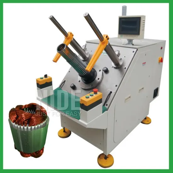 Fan motor semi-auto stator winding inserting machine