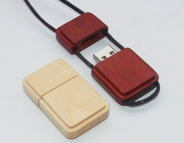 12mb/sec Write Speed Eco Friendly 2gb 4gb Lanyard Wooden Usb Flash Drive Storage Disk