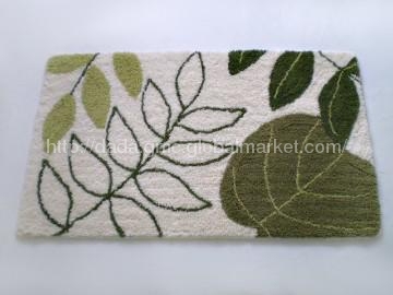 Green leaf door mats