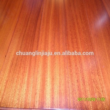 Best price red color iroko engineered wood flooring