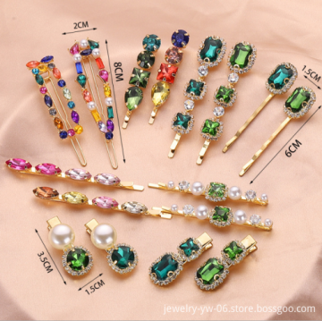 Diamond-Encrusted Rhinestone Beauty Clips for Girls