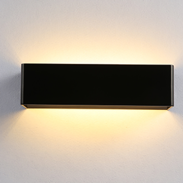 LEDER Simple 5W black LED indoor wall light