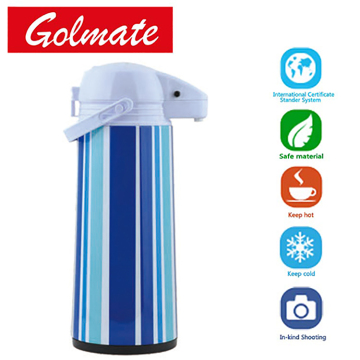 Nice color painting thermos VACUUM AIRPOT 1.9L with glass liner