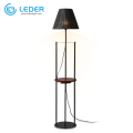 LEDER Black Tall Corner Floor Lamps