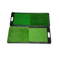 Dual Artificial Turf Golf Hitting Mat with Handle​