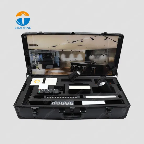 Custom 220V Magnetic Track Light System for Portable Display Box Showcase