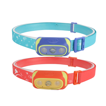 Torcia da campeggio impermeabile ricaricabile colorato con luce di avvertimento regolabile - ideale per i bambini