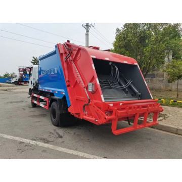 Veículo de coleta de resíduos de caminhões com compactores de lixo