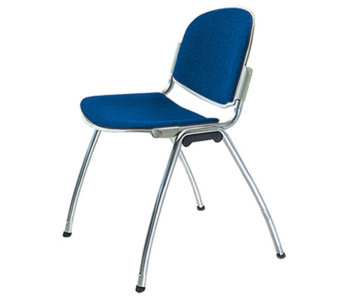 4 leg occasional chair comfortable fabric padded chair reception seating with foam padding