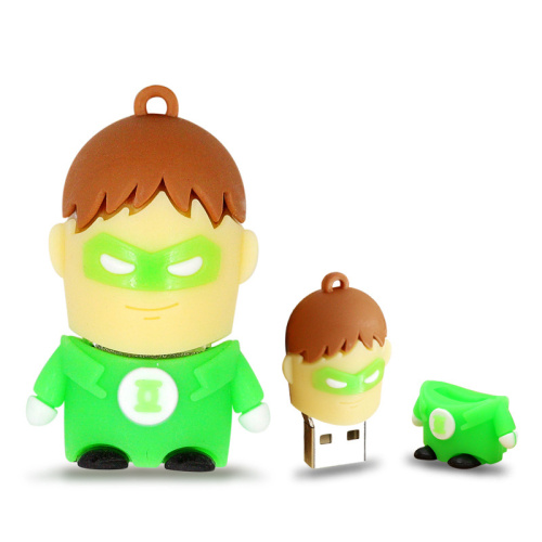 Unidad flash USB de dibujos animados de superhéroe