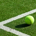 Стандартный теннисный корт с искусственным покрытием