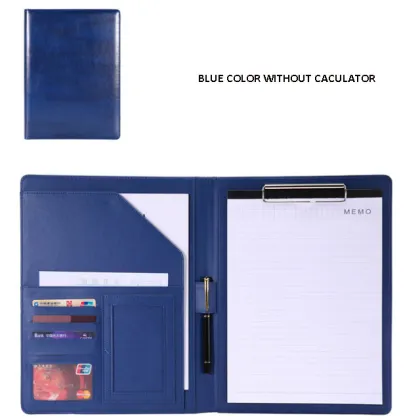 High Quality PU Leather Appointment Folder with Calculator