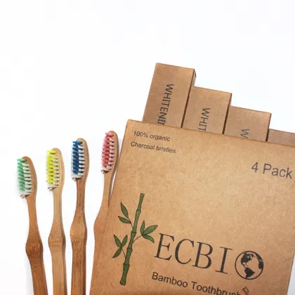 FSC Eco-friendly Natural Bamboo Fiber Toothbrush