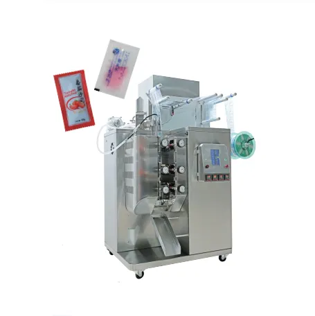 High Speed Continuous Packing Machine for Sauces, Liquids, and Condiments