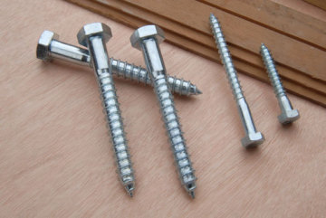 High strength stainless steel passivation six angle wood screw