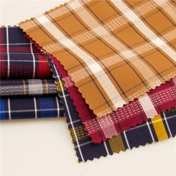 Plaid Yarn Dyed Cotton Dress Fabric Women