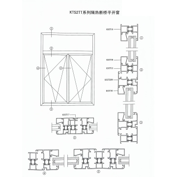 Tetingkap Aluminium Aluminium Aluminium