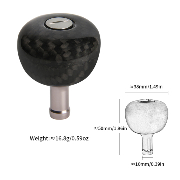Super leve fibra de fibra de carbono Caracolador de bobina de botão DIY Letoyo DKB020