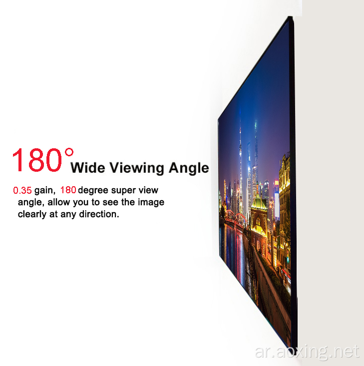 الضوء المحيط 120 &quot;8K شاشة عرض الإطار الثابت