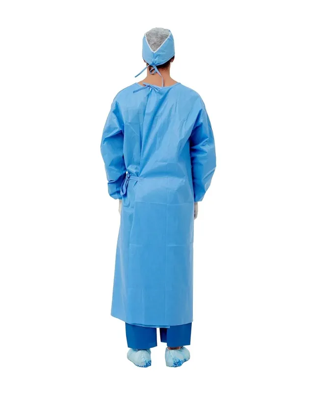 Sterile Surgical Gowns with Hand Towel SMS 45GSM Disposable Gown