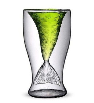 Double Wall Mermaid Glass
