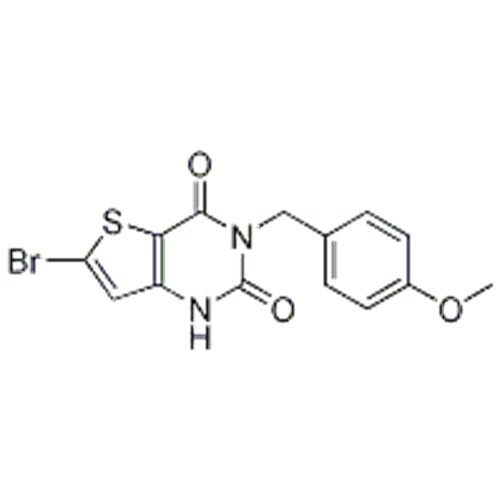 6- 브로 모 -3- (4- 메 톡시 - 벤질) -1H- 싸이에 노 [3,2-d] 피리 미딘 -2,4- 디온 CAS 1313712-42-3
