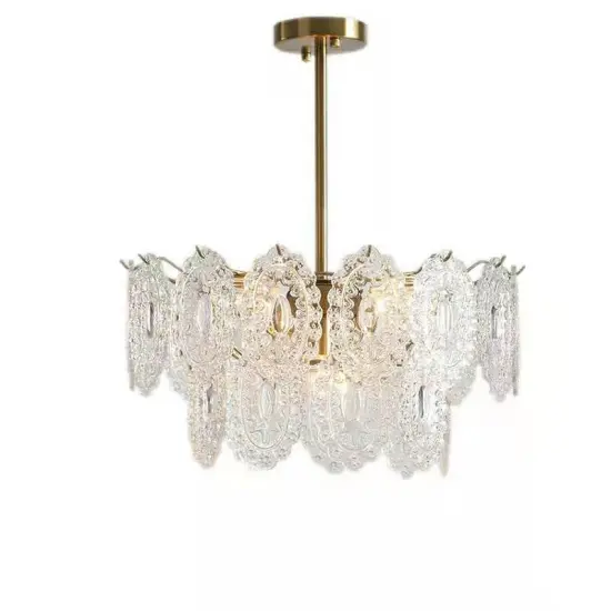 INSHINE White Glass Abstract Pendant Light