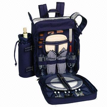 Navy blue picnic cooler backpack, various colors are available