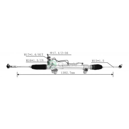 RHD Système de direction hydraulique Power Gears de direction en aluminium Toyota Hilux 4WD 2005-2015