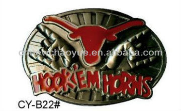 Jeans western belt buckle with bull