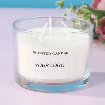 10oz 14oz Aroma White Glass Jar Candles