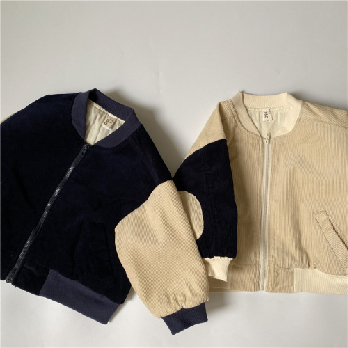 Children's Corduroy And Cotton Jacket Boys Thick Top