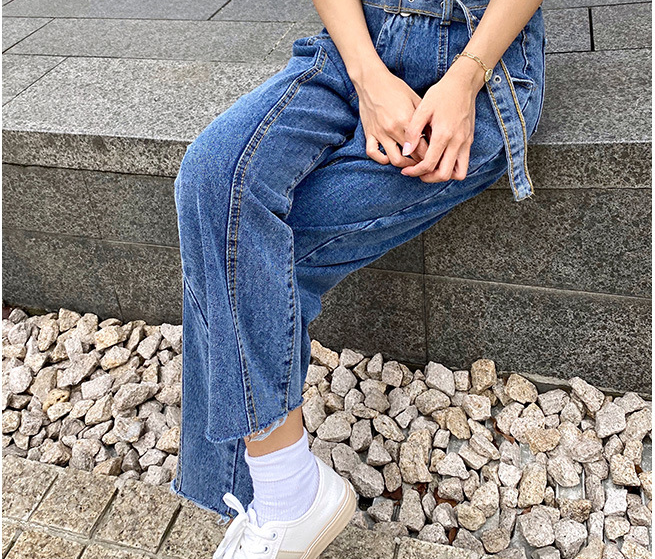 Drape look thin wide-leg pants