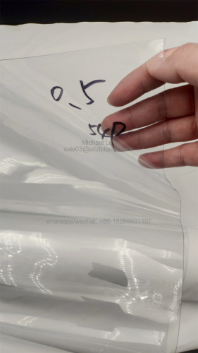 Hoja de PVC rígido transparente de tamaño personalizado para imprimir