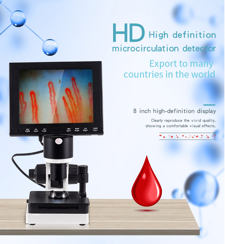 LED screen Blood Capillary microcirculation detector CE