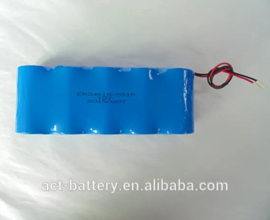UL approved ER14250/ER14505/ER14505M/ER26500/ER26500M/ER34615/ER34615M 18V Lithium Battery Pack