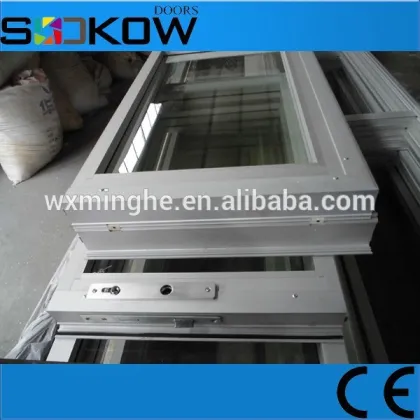 aluminum tempered glass insert sectional garage door