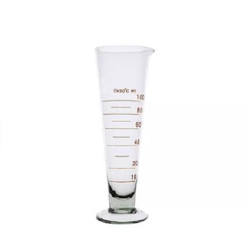 Conical Short Lines Glass Measuring Cylinders with Spout