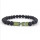 Bracelet en pierre volcanique de lave noire flèche fashion bracelet.