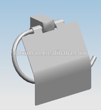 New design contemporary bathroom wall fitting accessories chrome plating brass toilet roll holder